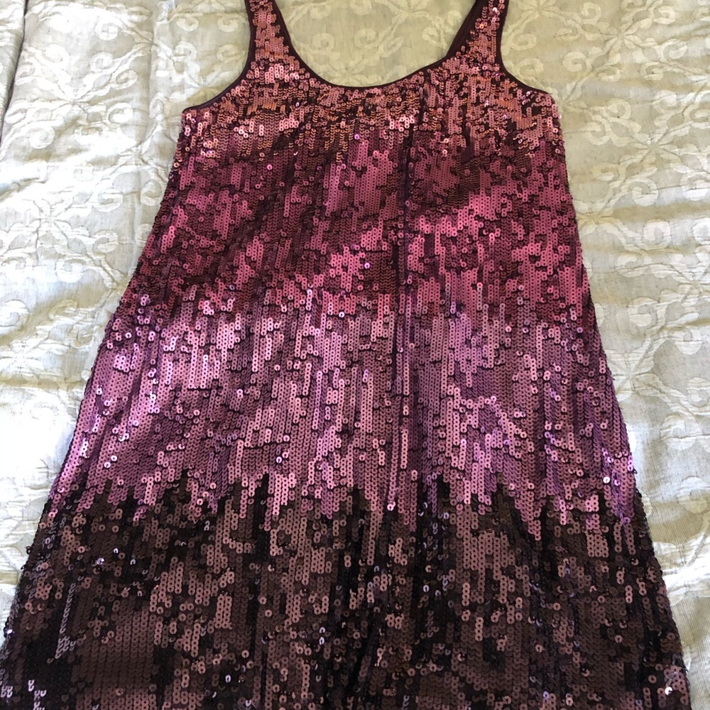 Ombré lightweight sequin dress